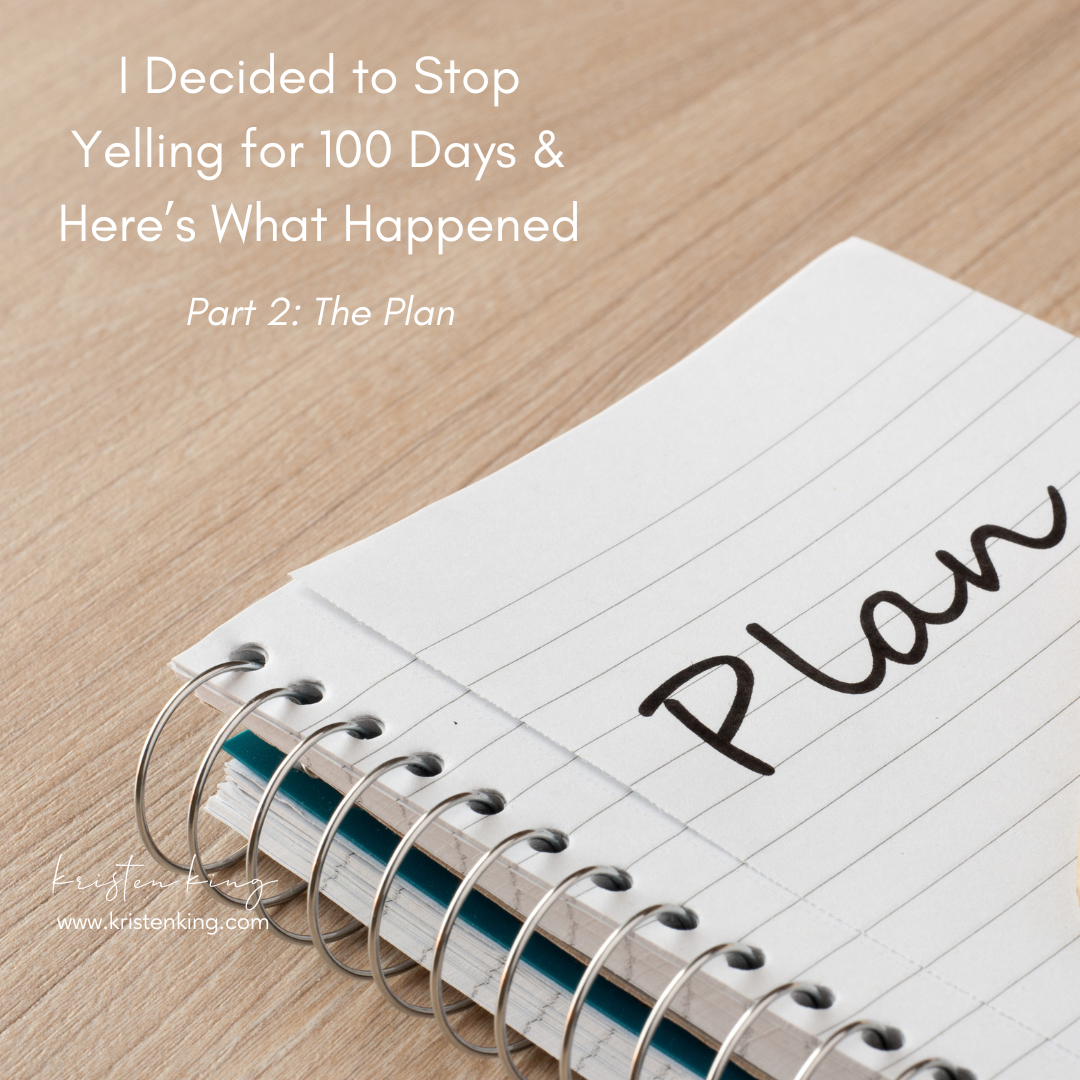 I Decided to Stop Yelling for 100 Days & Here’s What Happened — Part 2: The Plan
