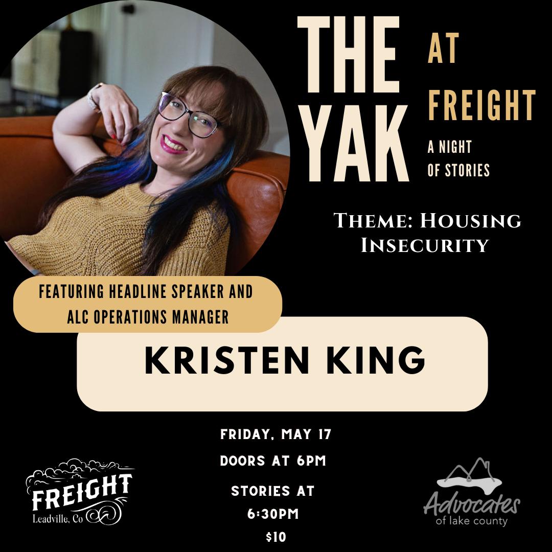 Housing Insecurity Talk at The Yak, A Night of Stories at Freight Leadville